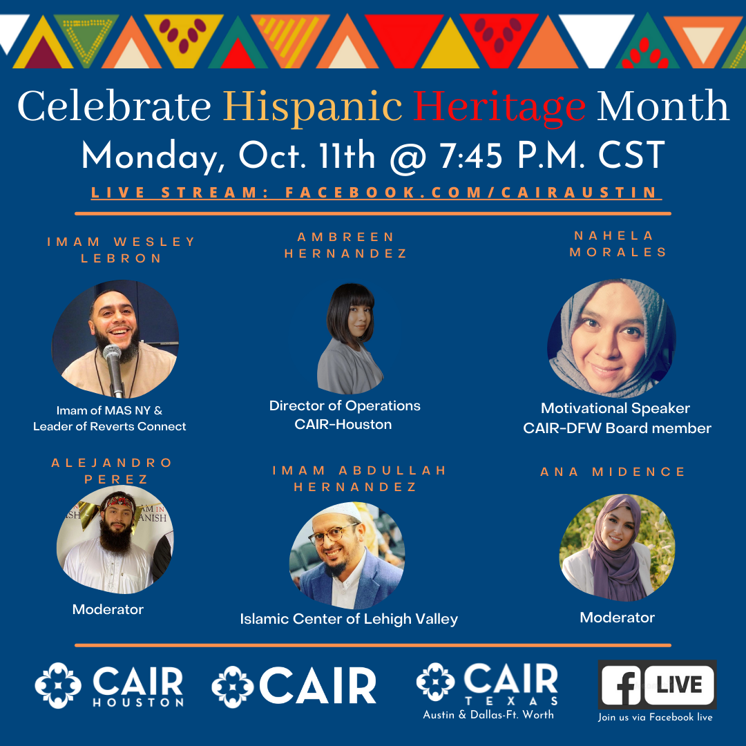 CAIR, CAIR-Texas to Host Hispanic Heritage Month Virtual Panel as Part ...
